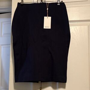 Quince Classic Black Pencil Skirt